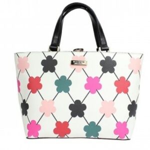 Kate Spade-Grant Street Grainy Vinyl Juno Bag (Multicolor ♠️)